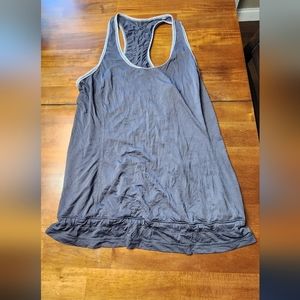 Lululemon clinched racerback tank top dark gray size 8 excellent used condition